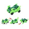 2Pcs Kids Dinosaur Deformation Toy Deformed Car Dinosaur Children Toys Diy Assembly Transformer Toy Car Model