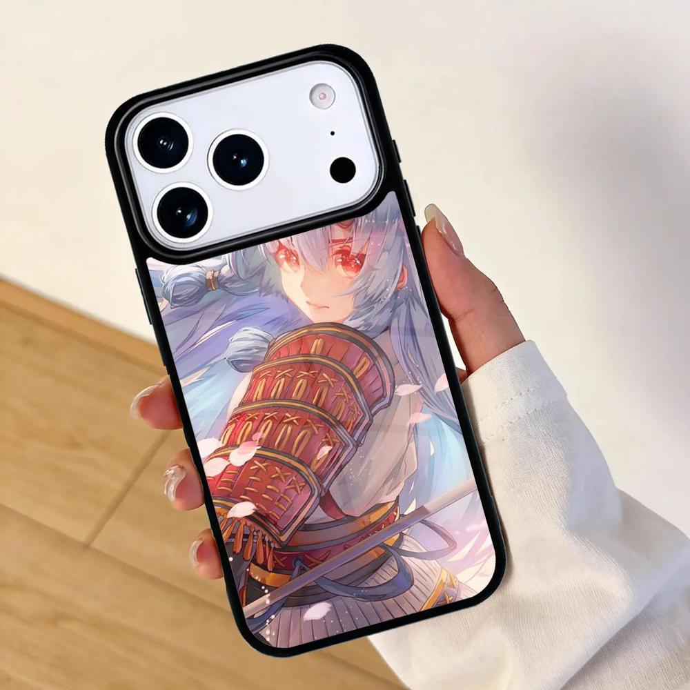 Anime Girl Samurai Mobile Phone Case for IPhone 17 AIR 16pro Max 15 14 13 12 11 Bumper Cover
