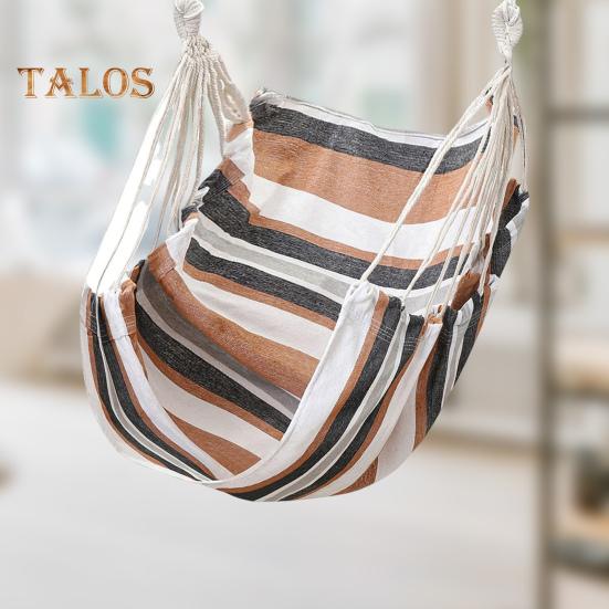 Hammock Chair Foldable Heavy Duty Lightweight Portable Handmade Cotton Weave Indoor Outdoor Garden Tree Hanging Swing Chair Seat