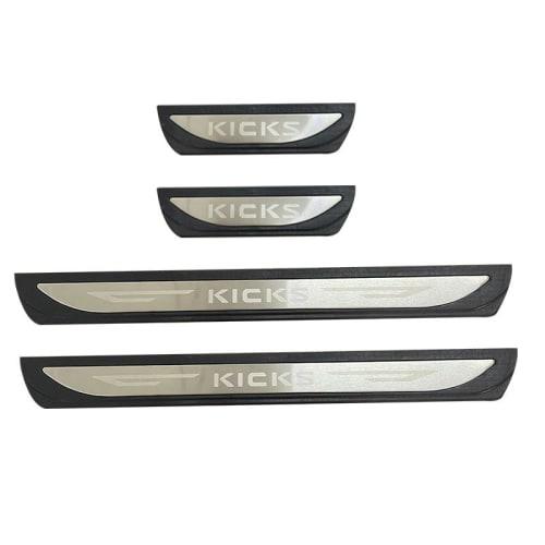 OKAYOHINN Nissan Kicks KICKS Exclusive Scuff Plate Side Step Scuff Protective Seat Door Sill Plate Inside Interior Panel Accessories Dirt Prevention S