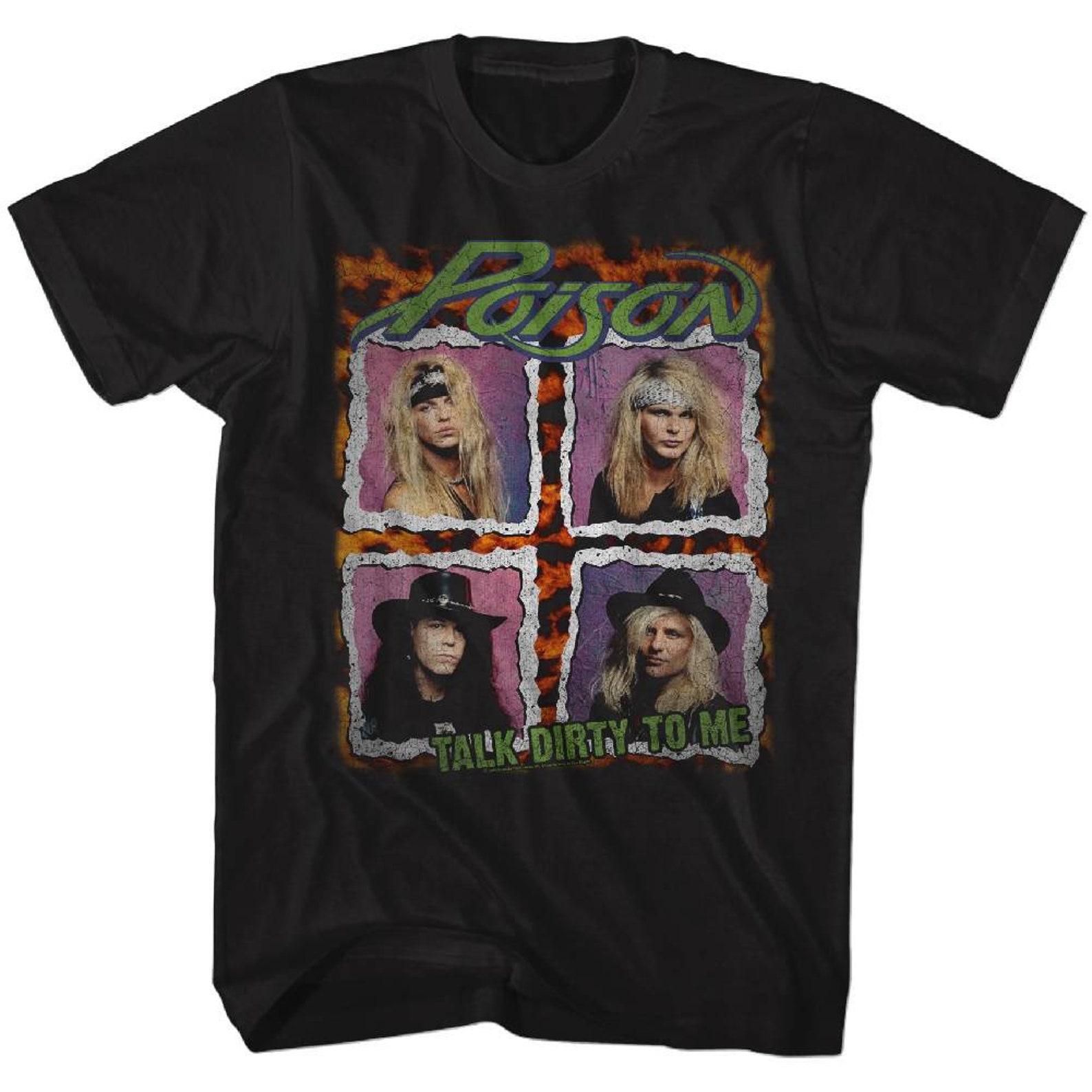Poison Tour Shirt Classic Black Adult T-Shirt S