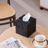 Easy-Tang Tissue Cover, Stylish Square Tissue Box, Bottomless Tissue Case, Geometric Pattern