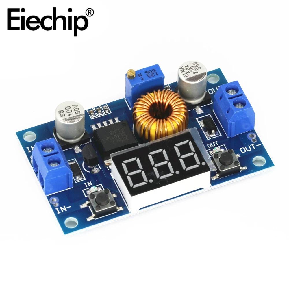 XL4015 5A 75W DC-DC Adjustable Step-down Charger Module High Power Step Down Buck Converter LED Driver with Red Voltmeter