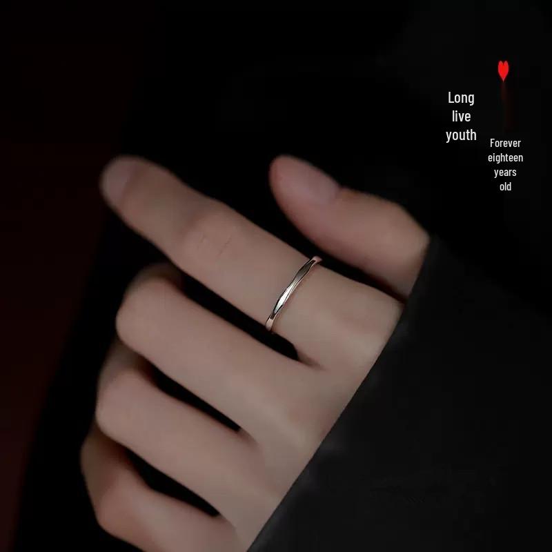 Ring: Women's 2023 Trendy Simple Design, Luxury Light Index Finger Band