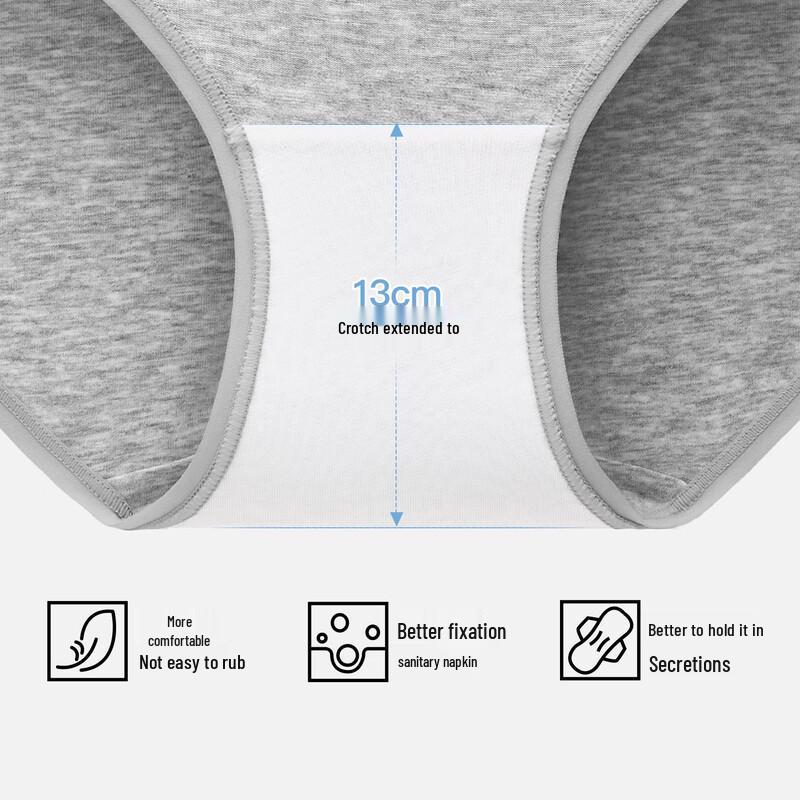 SecretWorld Women's Pure Cotton Antibacterial Sport Briefs