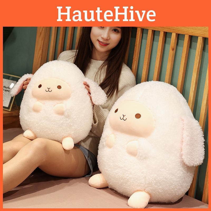 Cuddly Plush Sheep Toy Chubby Round Doll Girls Bedroom Bedtime Children Gift