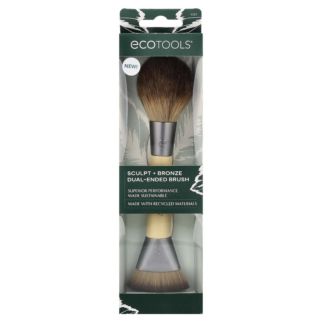 EcoTools, Sculpt + Bronze Double-Sided Brush, 1 Brush