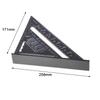 Aluminum Alloy Triangle Ruler With Clear Scale Woodworking Measurement Tool