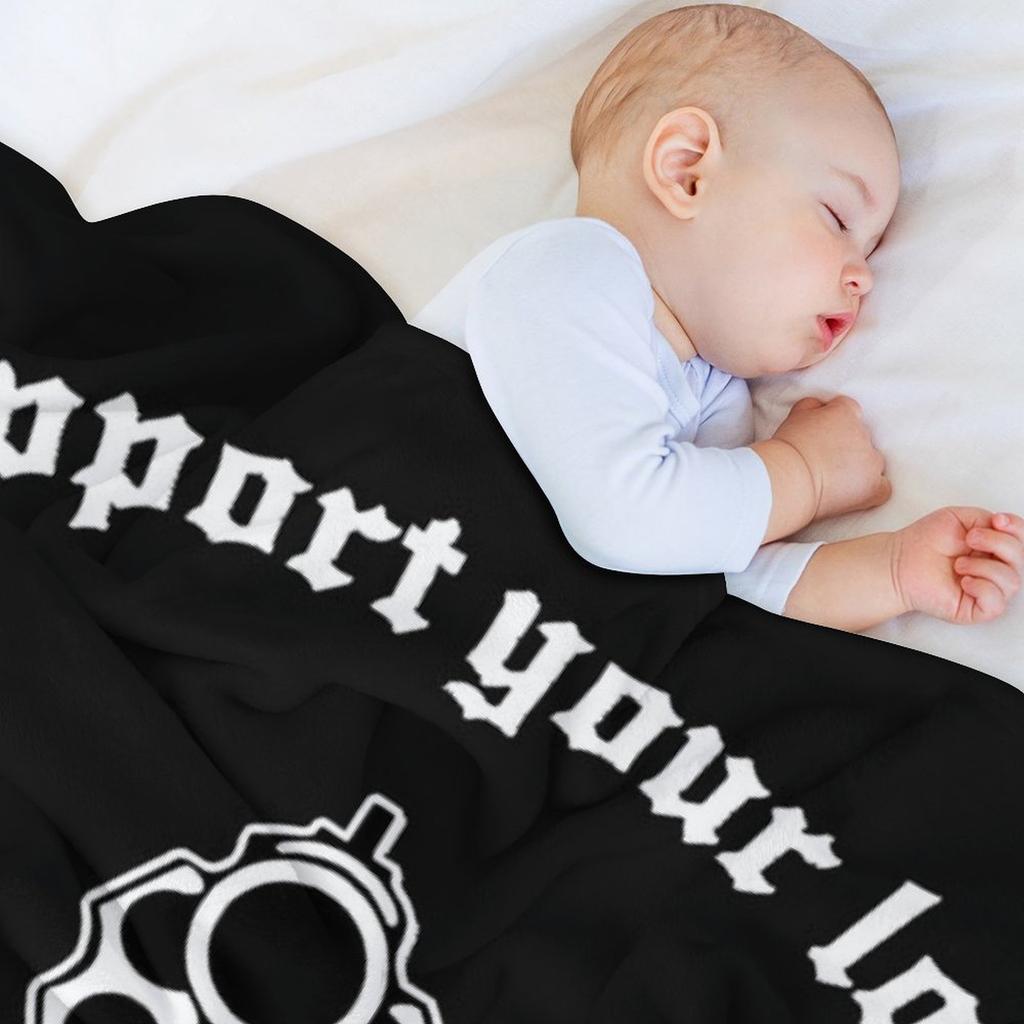 Outlaw mc Podpora Dárek Den díkůvzdání, Vánoce Klasická deka Vlastní designéři Deka na zdřímnutí Retro deky