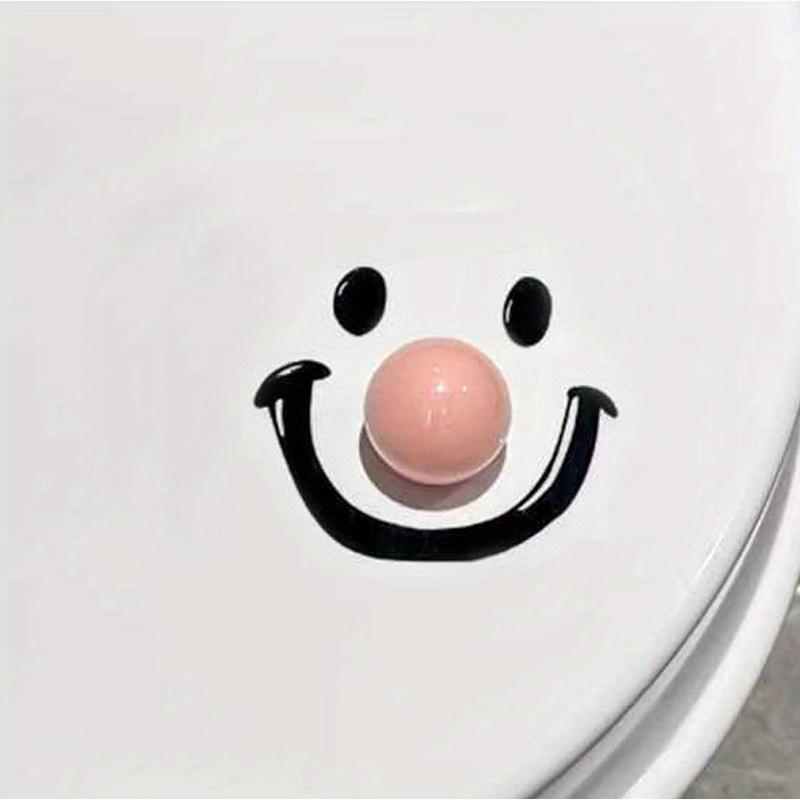 1pc Contemporary Style Dopamine Smile Ball Toilet Lid Lifter,Round Shape,Battery-Free,Handheld Toilet Seat Cover Opener for Bath