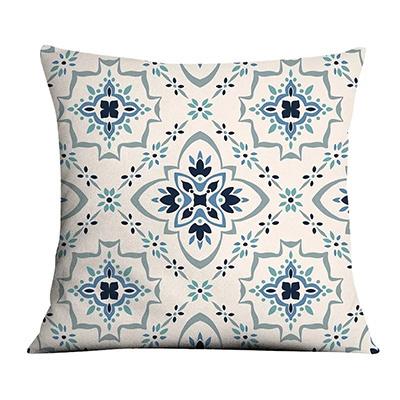 Home Decor Geometric Patterns Digital Print Pillow Covers Pattern Cushion Cover Suitable for Sofa Bedroom Car Pillow Cover