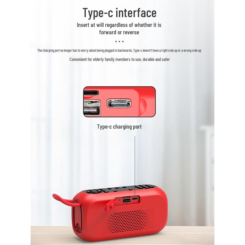 W-King X3 Portable Outdoor Bluetooth Speaker Radio CN plug (adapter included)