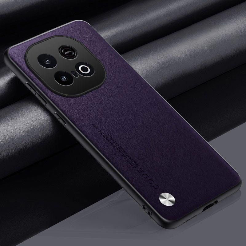 

PU Leather Case For Vivo iQOO Z10 Turbo Pro Back Cover Silicone Full Camera Protection Phone Case For iQOO Z10 Turbo Capa Coque vivo iQOO Z10 Turbo Pro фиолетовый