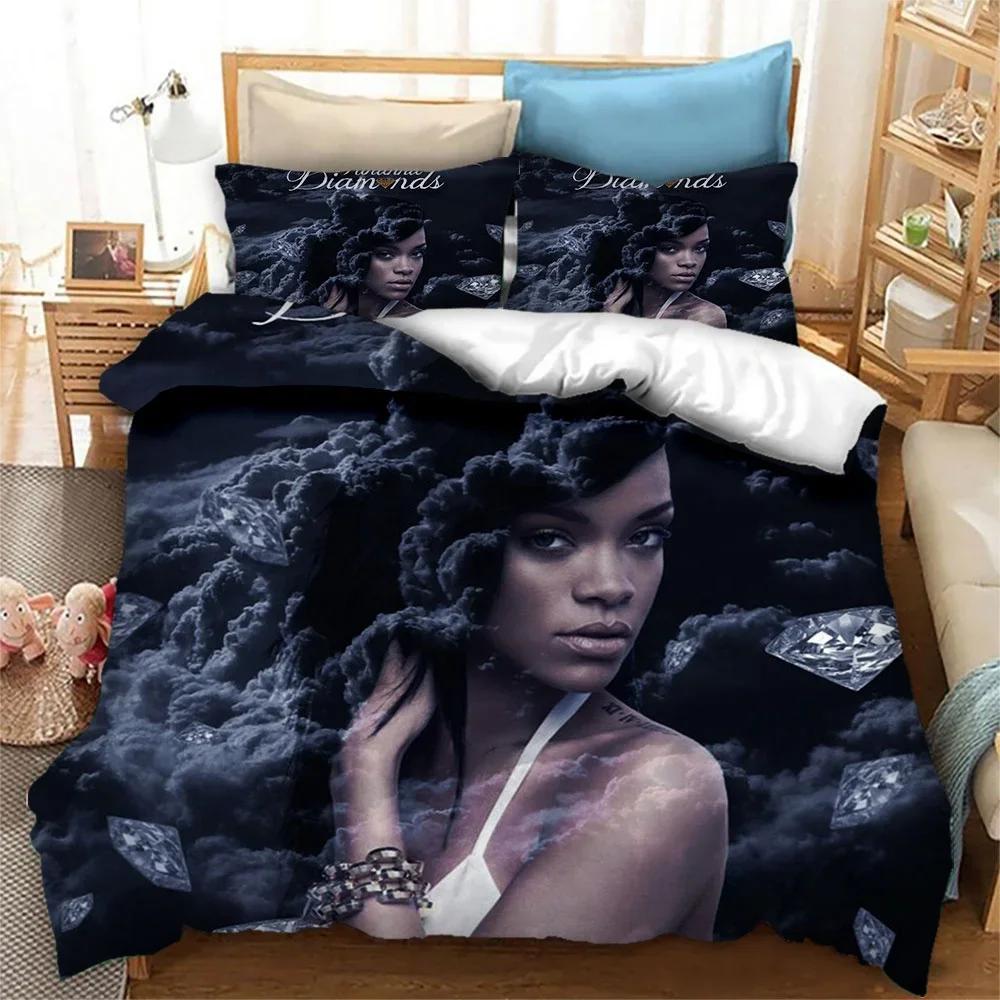 Singer NH Star Printed Bedding Set Boys Girls Twin Queen King Size Duvet Cover Pillowcase Bed Boys Adult Bedroom Home Textiles