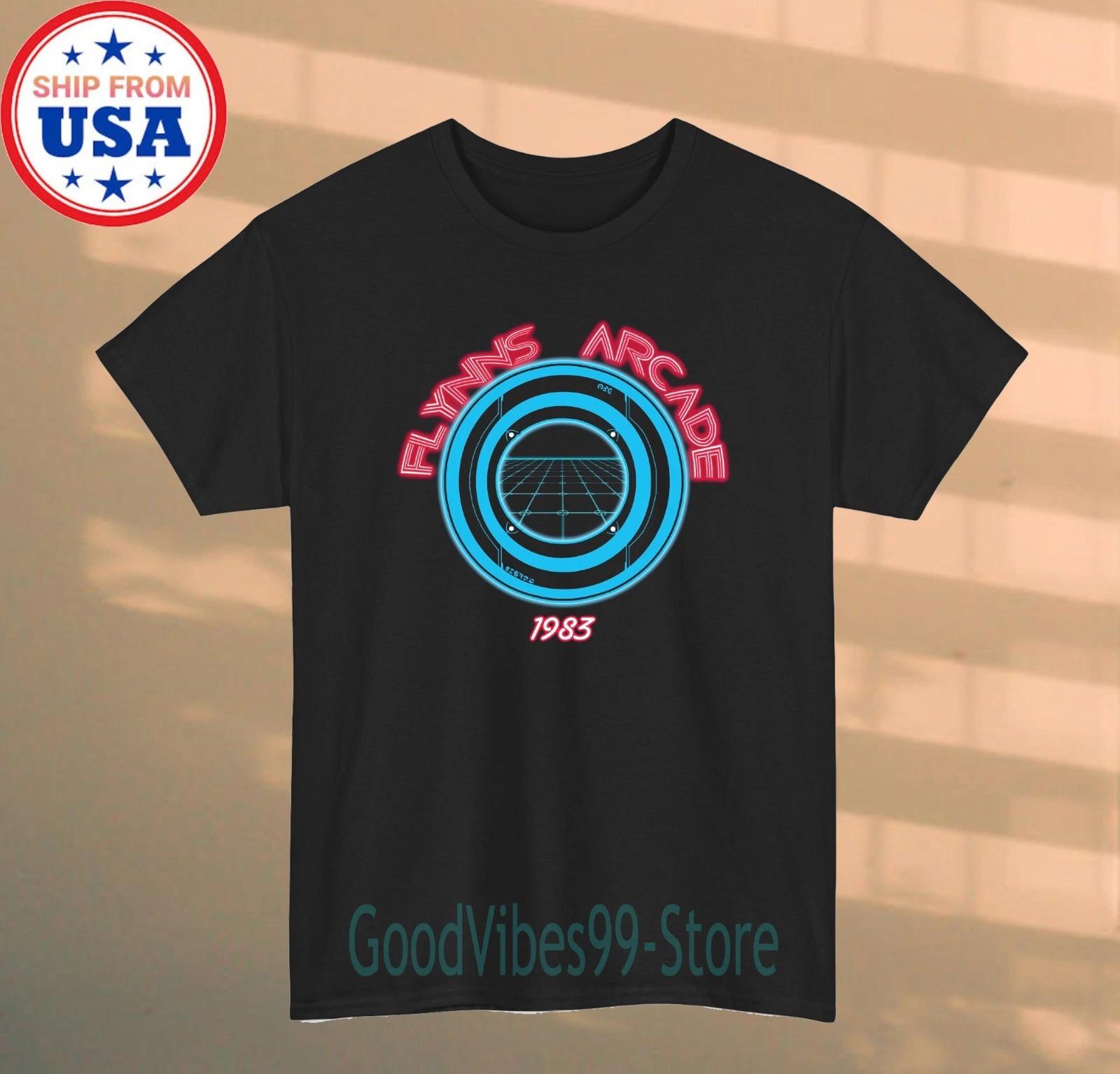 Flynn s Arcade Tron Movie Men s Black Size S-5XL L