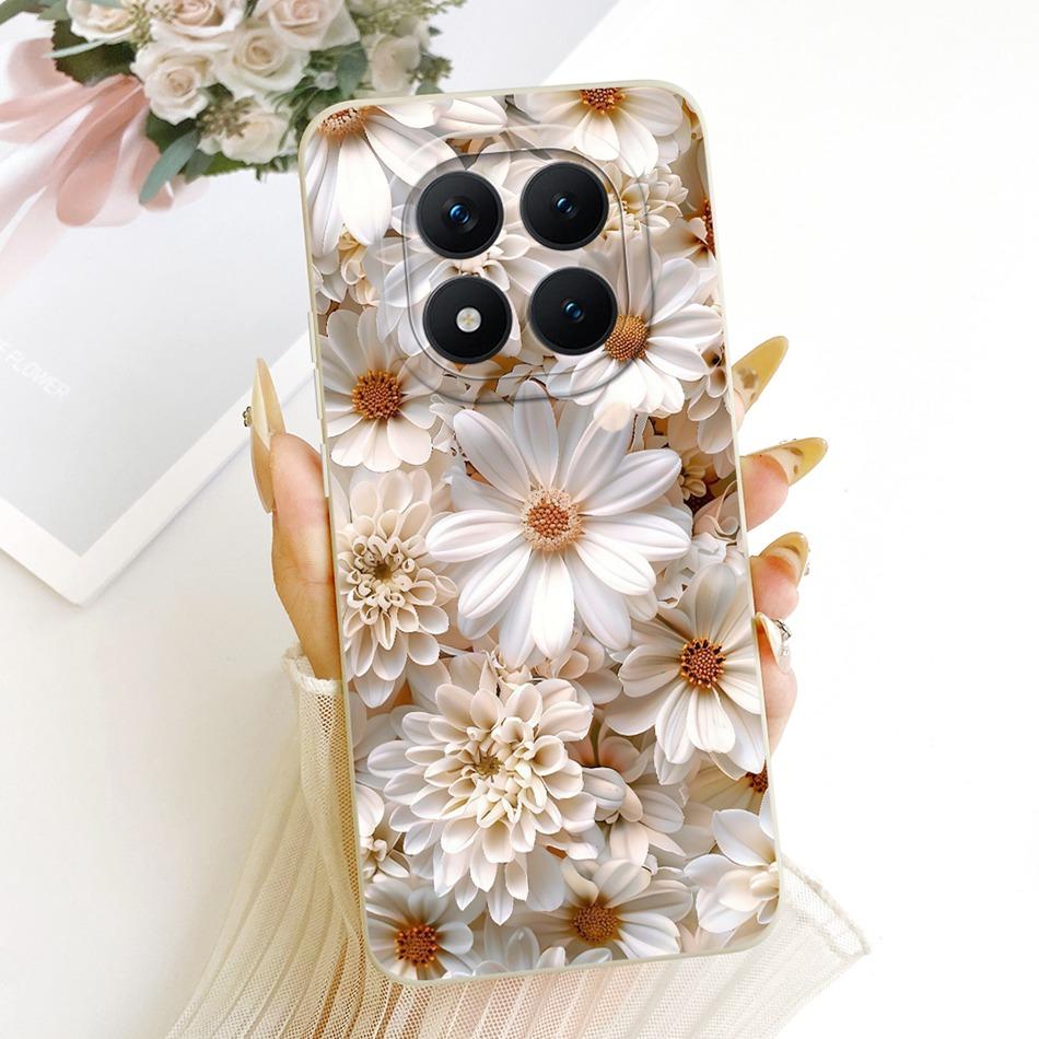 For Xiaomi Redmi Note 15 Pro+ 15Pro 5G Cute Cat Flower Cartoon Phone Case For Redmi Note 15 Pro Plus 5G Soft Silicone Bumpers