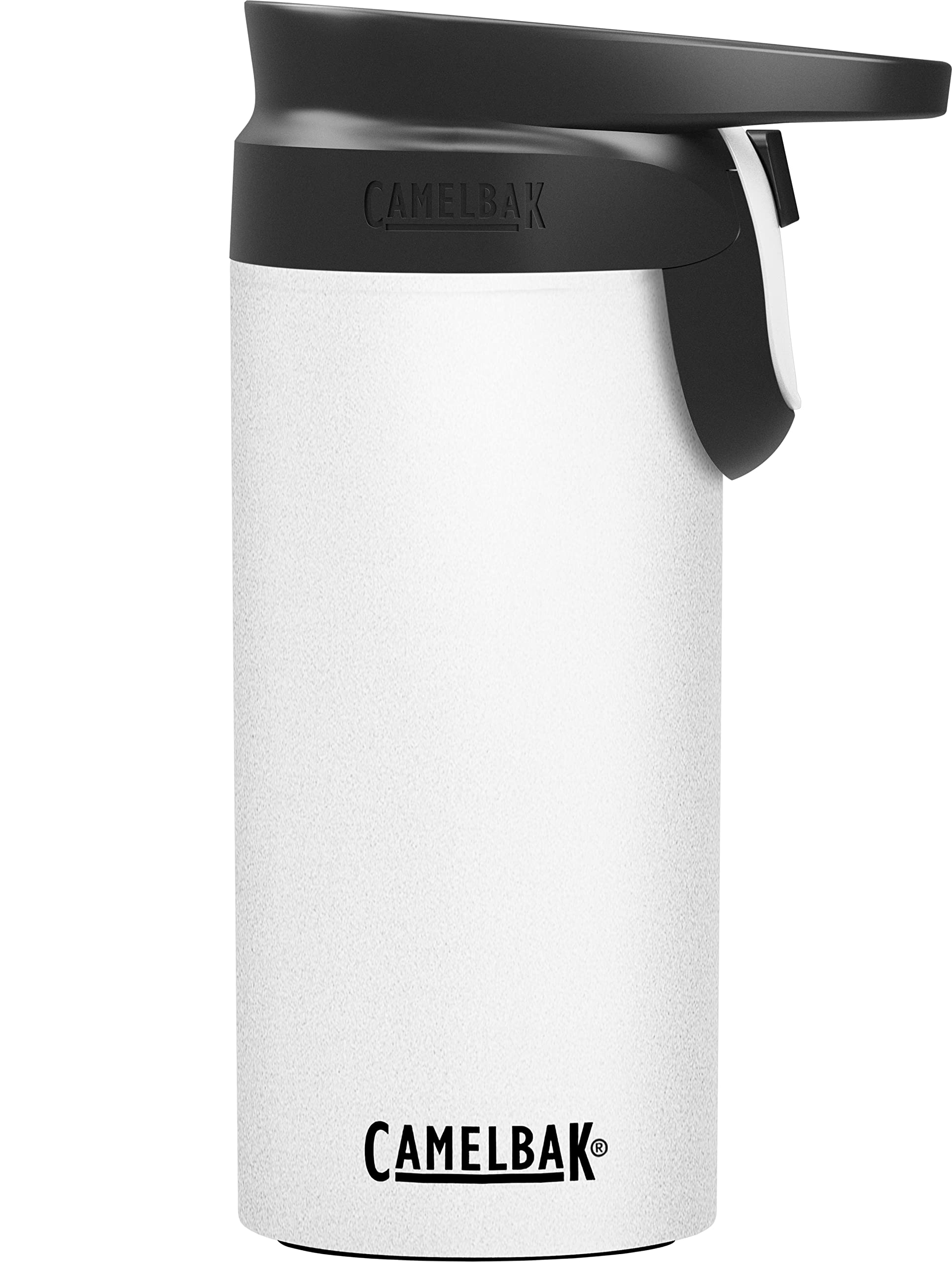 

Camelback Forge Flow Travel Mug 350ml Vacuum Insulated Keeps drinks hot or cold 350ml White One-touch One-handed белый