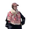 Retro Ethnic Style Scarf Cloak Tibet Xinjiang Travel Autumn and Winter Warm Shawl Thickened Scarf Women's Versatile Outer Wear