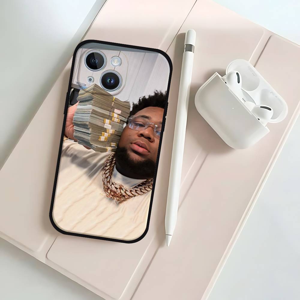 Rod Wave Rapper Phone Case For IPhone 17 16 15 14 13 12 11 X XR XS Plus Pro Max Mini Soft Black Cover