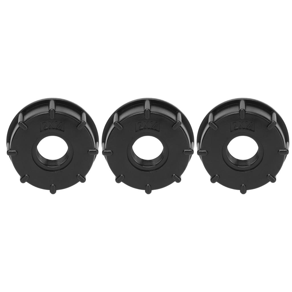 Connecteur de réservoir IBC 3 pièces, filetage grossier, adaptateur de vidange de tuyau, raccord en plastique, diamètre intérieur 60 mm, G1