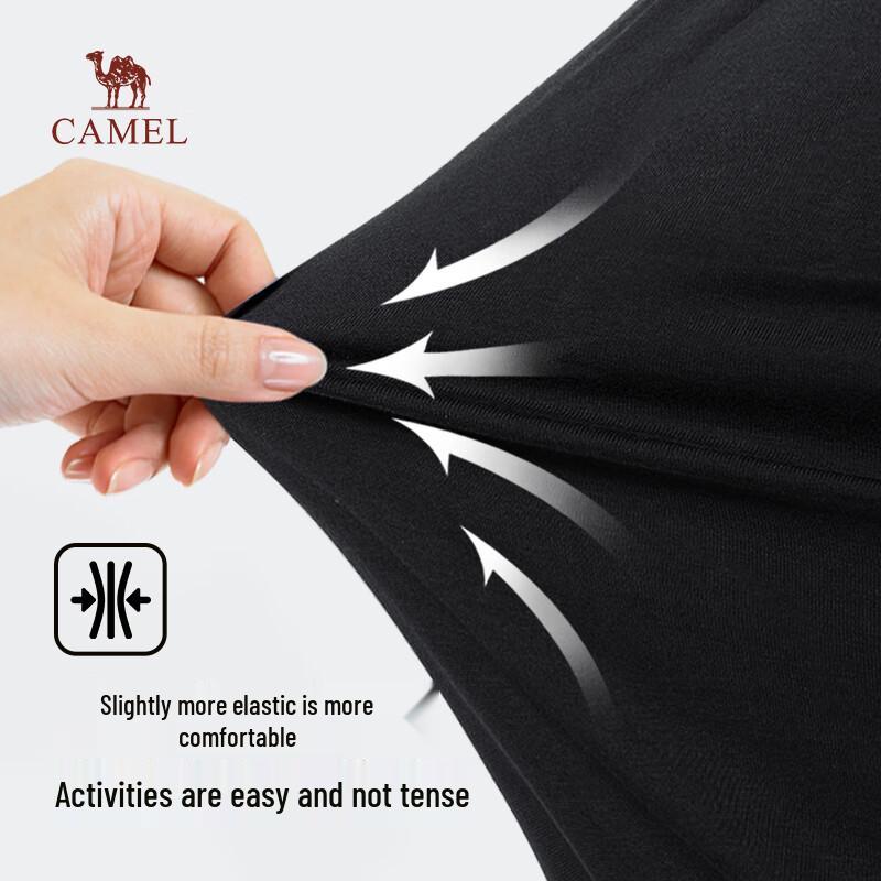 CAMEL Men's Spring/Autumn Elastic Straight-Leg Casual Pants M14CD05618