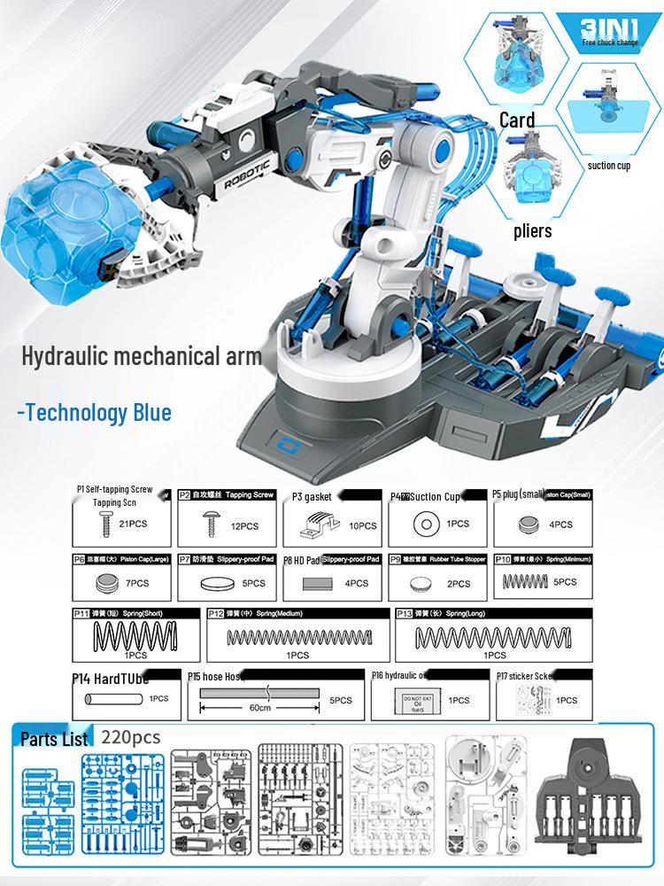 STEM Hydraulic Arm Toy: Mechanical Engineering Gift for Primary Students