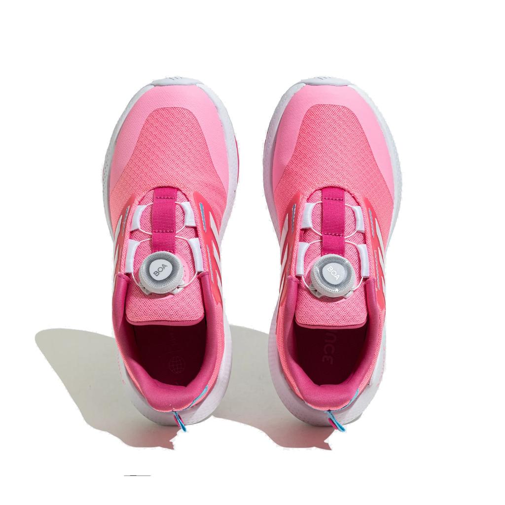 Adidas Eq21 Run 2.0 Anti-Slip And Wear-Resistant Lightweight Low-Top Running Shoes Pink White Kids' Sneakers GZ4517