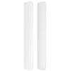 Tête de lit - MAISON EXCLUSIVE - Avec oreilles - Similicuir blanc - 203x16x118/128 cm - Hauteur réglable