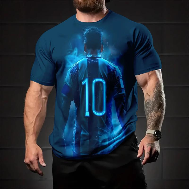 Men s Casual Fashion Short Sleeve Simple Comfortable Top Print T-Shirts Men’s S