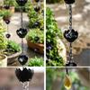 Lotus Garden Gutter Rain Chain - Courtyard Drainage & Water Guide