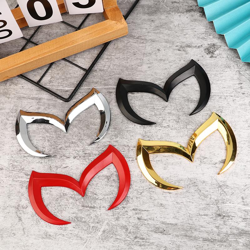 M Bat Zeichen Auto Aufkleber Dekoration Auto Schwanz Haube Aufkleber Embleme 3D Metall M Abzeichen Aufkleber Böse Emblem Schwarz Silber