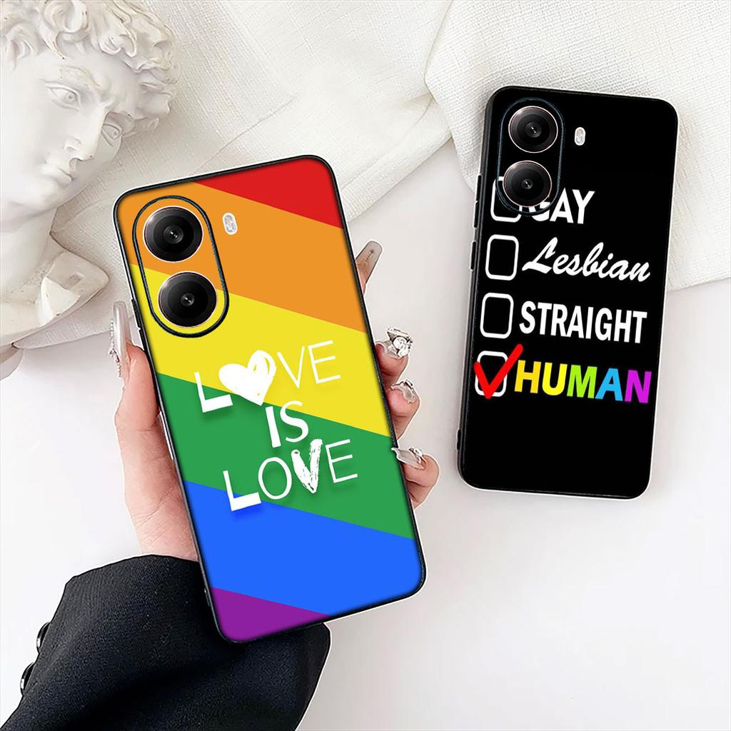 Liebe Ist Liebe LGBT Regenbogen Herz LGBTQ Hülle für Motorola Moto Edge 50 30 Fusion 40 NEO Ultra Pro G22 G23 G20 G35 G84 G13 G53