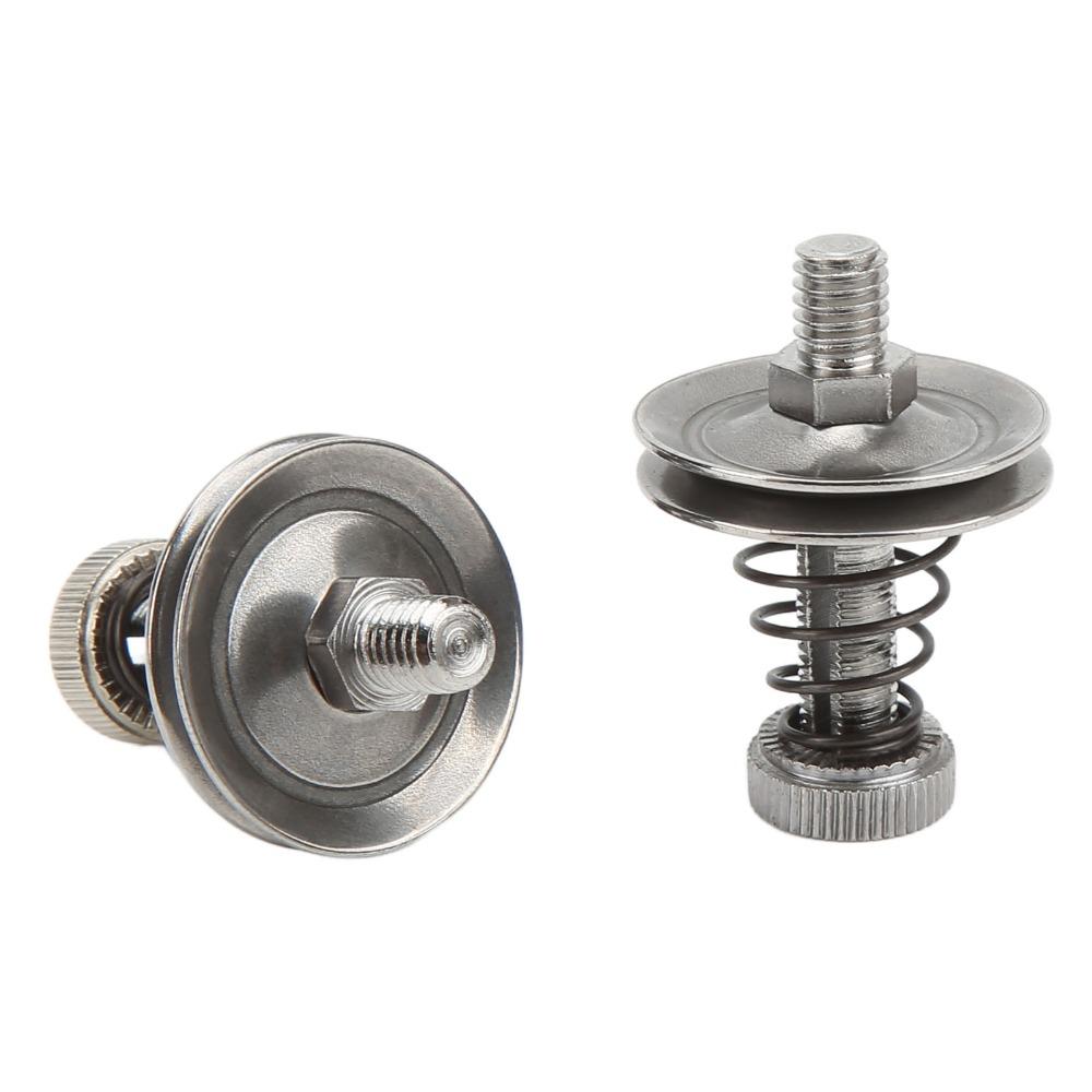 2pcs 1.4x0.4in Sewing Tensioner Stainless Steel Thread Regulator Replacement Kit Machine Repair