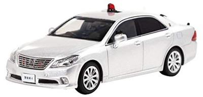 Schaal Toyota Crown 2014 Tokyo Metropolitan Police Department Veiligheidsdienst Bewaker Afgewerkt H7431403 RAI'S 1/43 (GRS202) Voertuig, Zilver, Model,