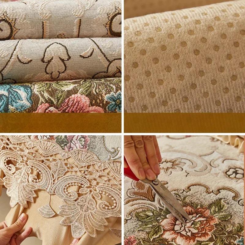 High End Backrest Towel Cover Cloth Cushion 18cm Edge All-season Universal Settee Cushion New Anti-skid Sofa Cushion