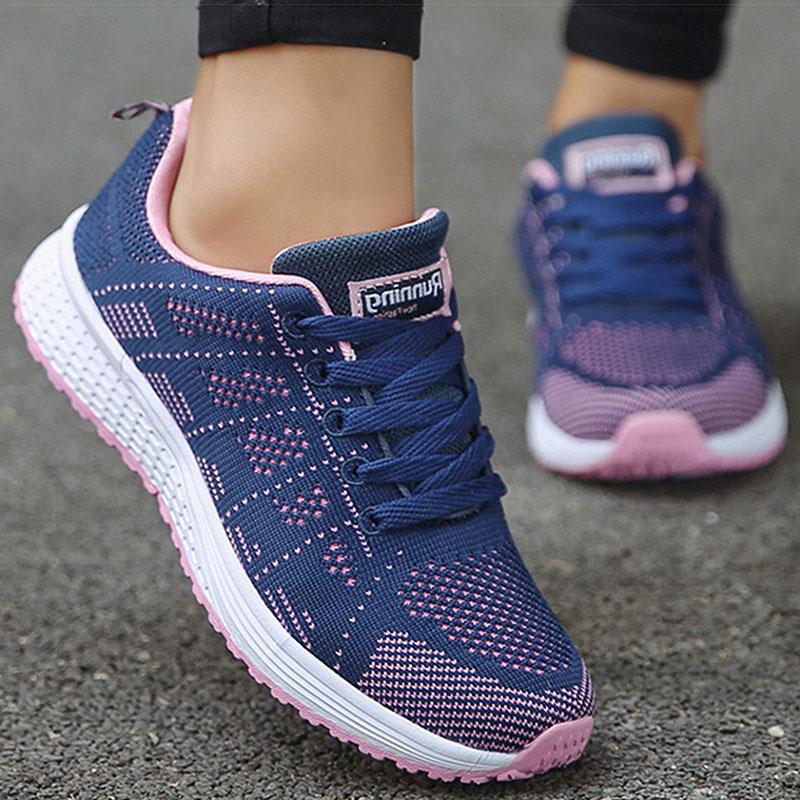 Women s Sports Shoes White Sneakers Lightweight Gym Shoes For Woman Spring Summer Sneaker High Quality Shoes Women Casual Tenis 35 синий