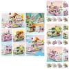 Diy Creative Mini Puzzle Building Toy Sweet Dessert Burger Car With 638 Abs Plastic Grains