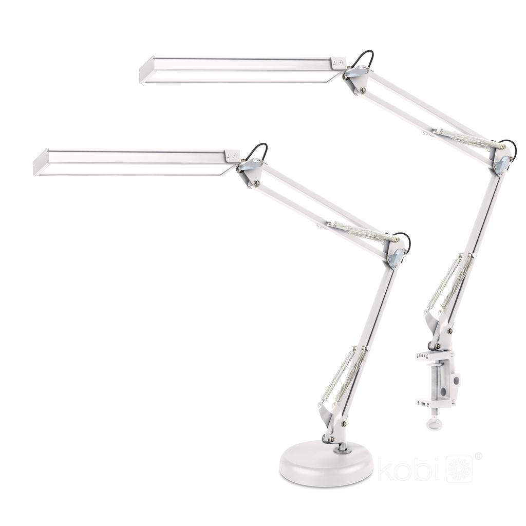 LED Desk Lamp 14W 3CCT White, USB, Brightness and Mounting Adjustment