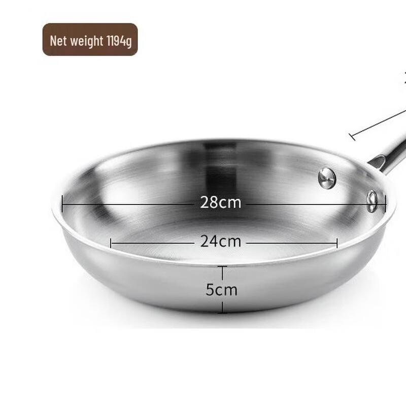 Lilang Stainless Steel Non-stick Frying Pan