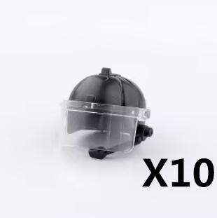 Military MOC Figure Building Blocks Explosion Proof Helmet Hat Gas Mask Kit SWAT Goggle Vest Belt Headset DIY Toy Gift K001