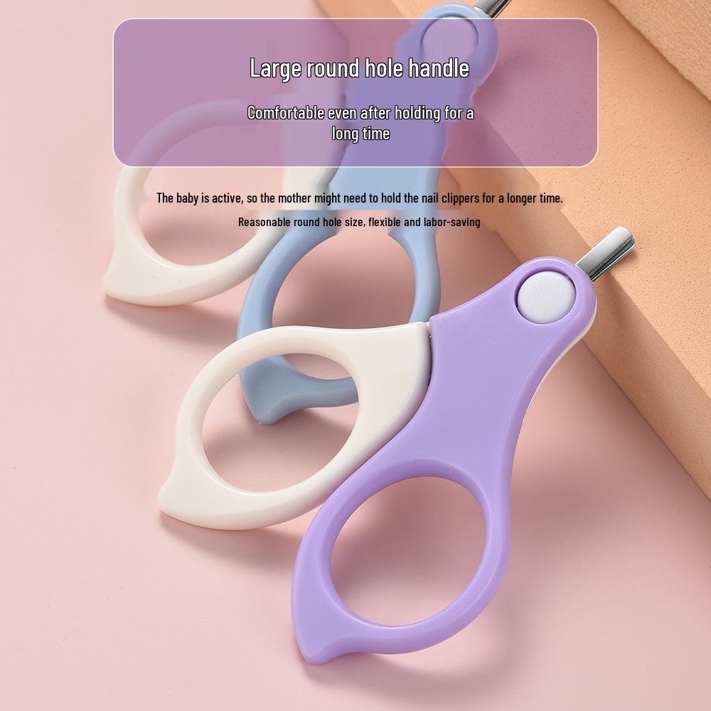 Portable Baby Nail Care Set: Includes Nail Clippers and Small Scissors for Newborns and Children