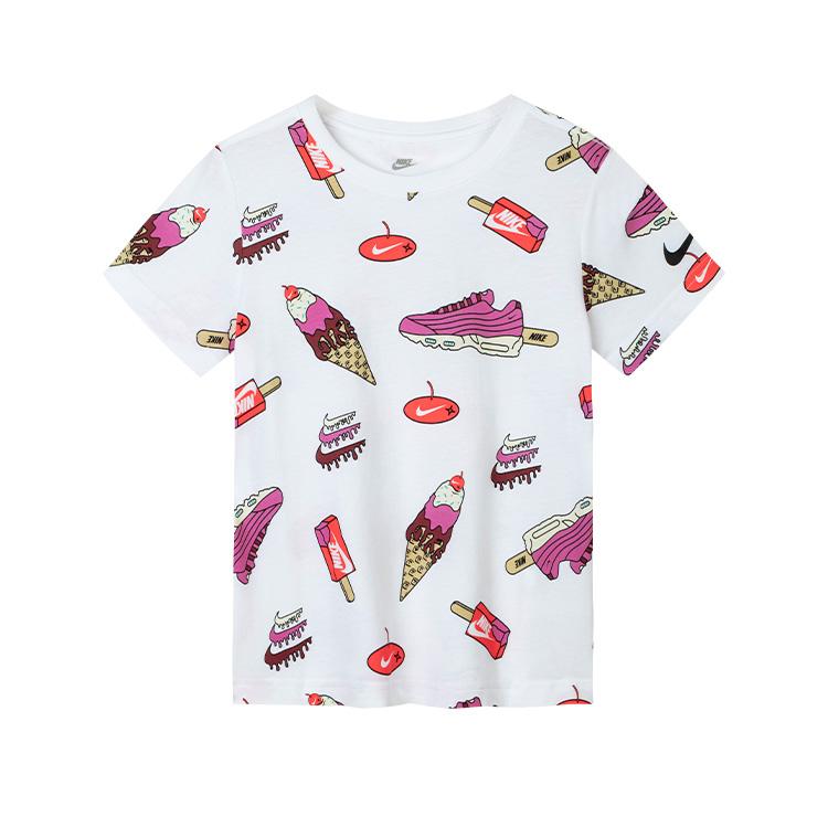 T-Shirt Nike T Shirt Pure White Children Aged 3 7 Years Old