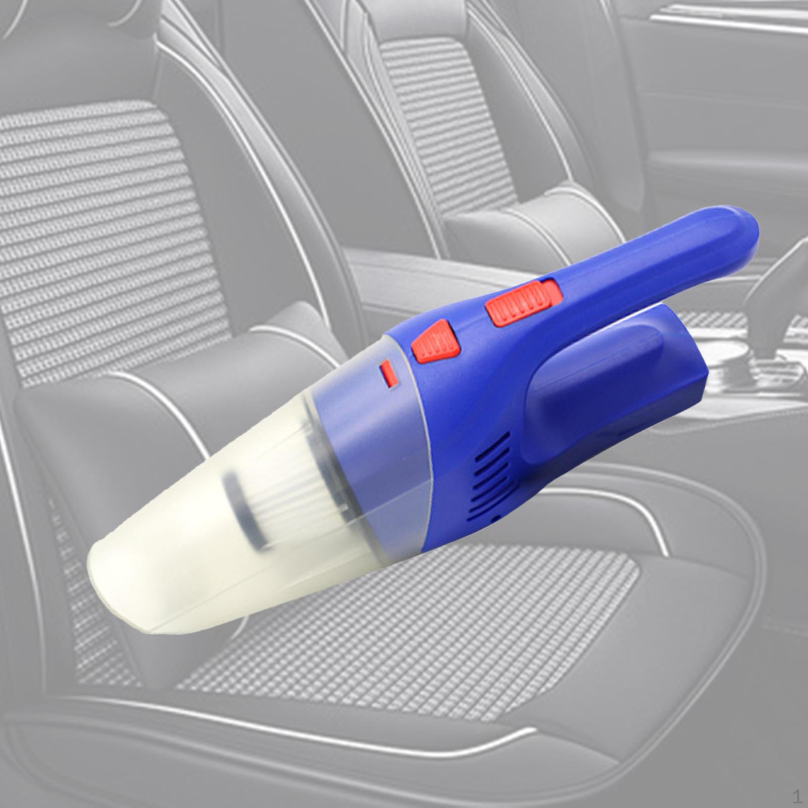 

Car Portable Wet and Dry Vacuum Cleaner, Cleaner Without Light Wireless Blue