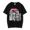 Anime Jojo Bizarre Adventure Graphic Men‘s T-Shirt Women Fashion Short Sleeve Casual Tops Cotton Oversize Tops Streetwear