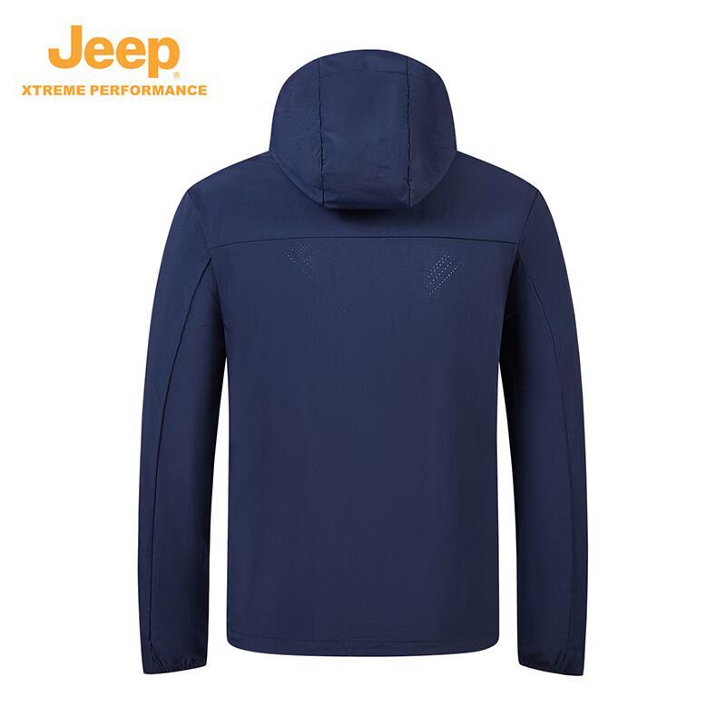 Jeep Men's UPF50+ Outdoor Sun Protection Hooded Windbreaker