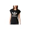 Originals Jardim Agharta Large Logo Print Crew Neck T-Shirt Women Tops Black BR5169