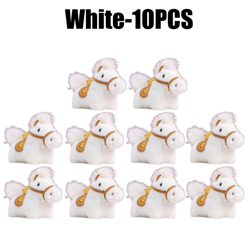 Year Of The Horse 2026 Plush Keychain Lucky Money Ingot Foal Doll Soft Stuffed Animal Toy For Kids New Year Gift Collectible