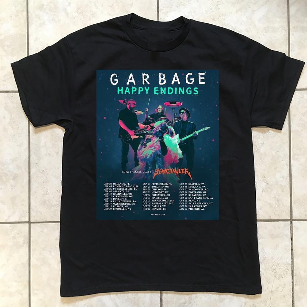 Garbage Happy Endings Tour 2025 T Shirt All Size S-5XL DS83 Unisex T-Shirt L