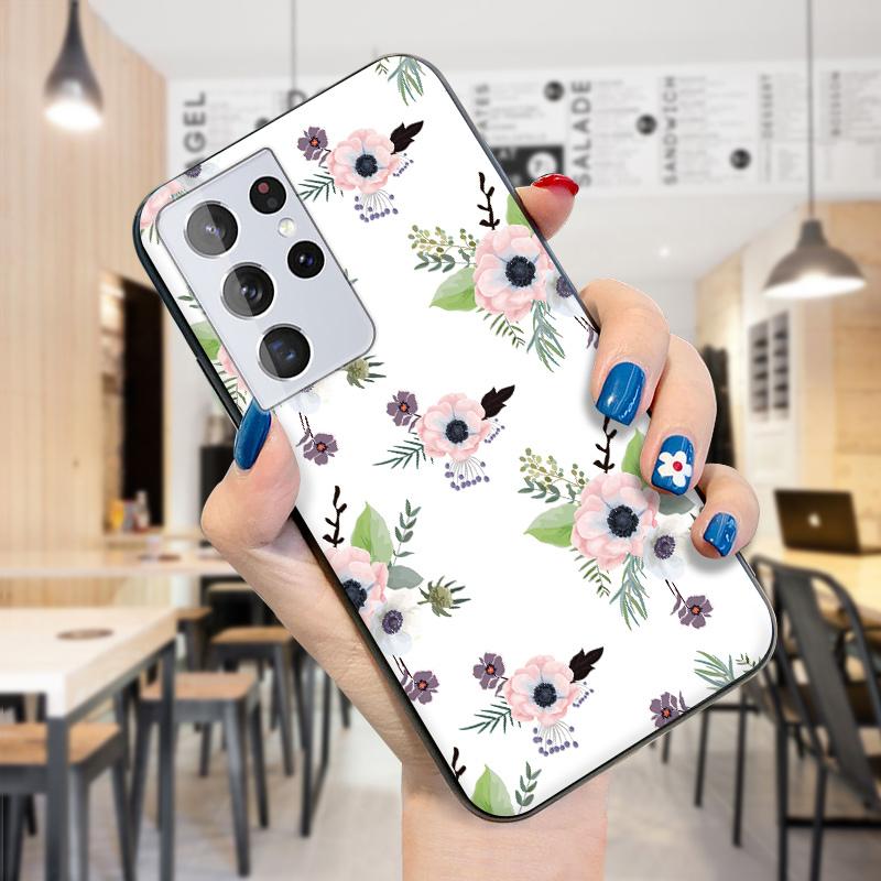 Wunderschöne Aquarell-Blumen-Schutzhülle aus weichem TPU-Silikon