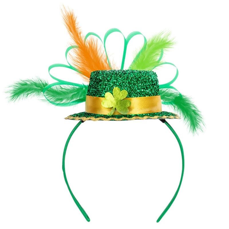 Festival Irish Themed Plastic Hair Band for Saint Patrick's Day Celebrations Comfortable Lightweight Headwear Accessory